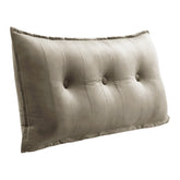 Rectangular Headboard Reading Body Velvet-Light Tan